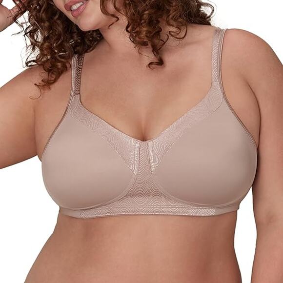New Playtex Womens 42B Tan Wireless Bra 18 Hour Full Coverage T-Shirt Bra - Picture 1 of 6